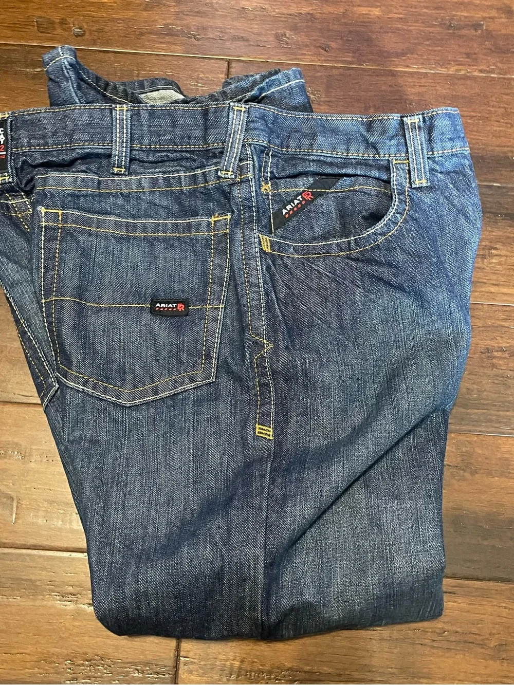 Ariat Men's Bootcut Jeans in Dark Blue Denim